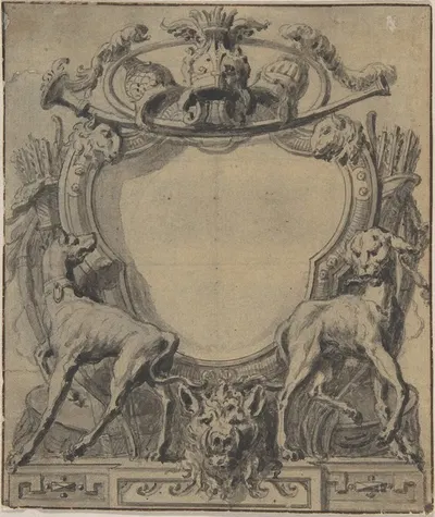 Study for a Cartouche by Gilles-Marie Oppenord — digital art print download