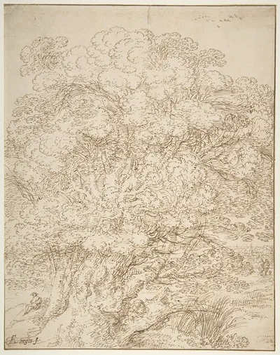 Study of an Old Tree by Гиллис Нейтс — digital art print download
