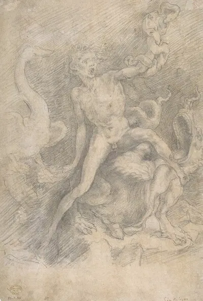Figure of Fury, after Rosso Fiorentino by Giovanni Battista Naldini — digital art print download