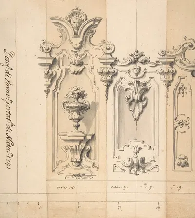 Design for a Portable Screen by Giovanni Battista Natali III, 1698–1765 — digital art print download