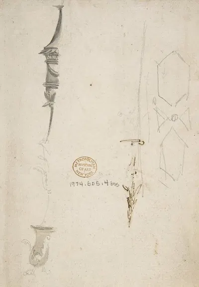 Fragmentary Sketches of Various Ornament by Giovanni Battista Natali III, 1698–1765 — digital art print download