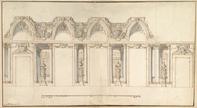 Design for the Decoration of a Palace Interior by Джованни Паоло Панино, 1691–1765 — digital art print download