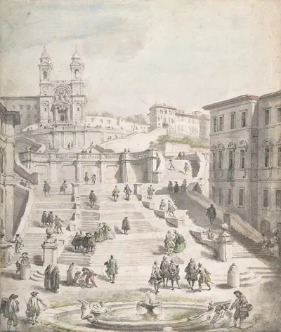 Scalinata della Trinità dei Monti by Джованни Паоло Панино — digital art print download