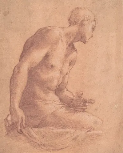 Seated Boy by Girolamo Macchietti — digital art print download