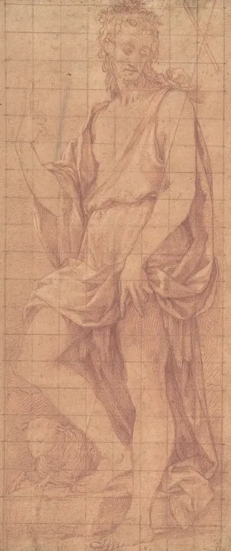 Standing Saint John the Baptist with The Lamb by Girolamo Macchietti — digital art print download