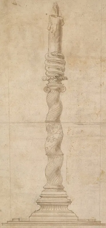 Design for a Candlestick by Джулио Романо — digital art print download