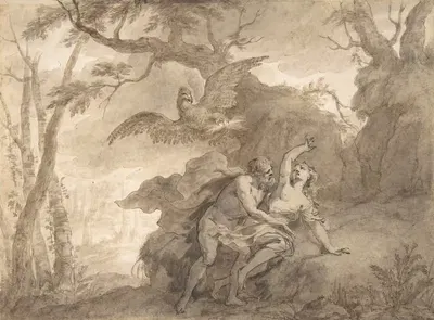 Illustrations to the Metamorphoses of Ovid; Jupiter and Io (.1); Jupiter and Io, disguised as a white beifer (.2); Mercury…