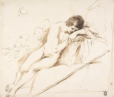 Endymion Sleeping by Guercino — digital art print download