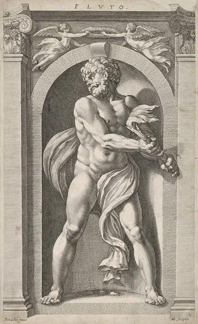 Pluto by Hendrick Goltzius, 1592 — digital art print download