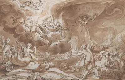 The Fall of Phaeton by Hendrick Goltzius — digital art print download