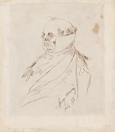 Self-Portrait as Monsieur Prudhomme by Генри Бонавентюр Моньё, 1858 — digital art print download