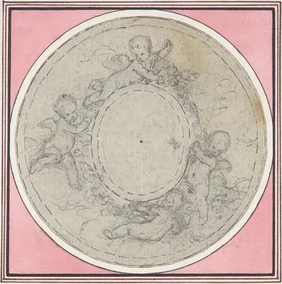 Design for a Box-Lid by Юбер-Франсуа Гравло — digital art print download