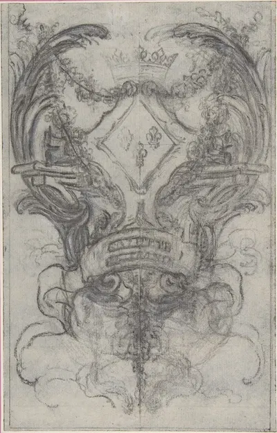 Design for the Headpiece of the 'Gazette de France' by Юбер-Франсуа Гравло — digital art print download