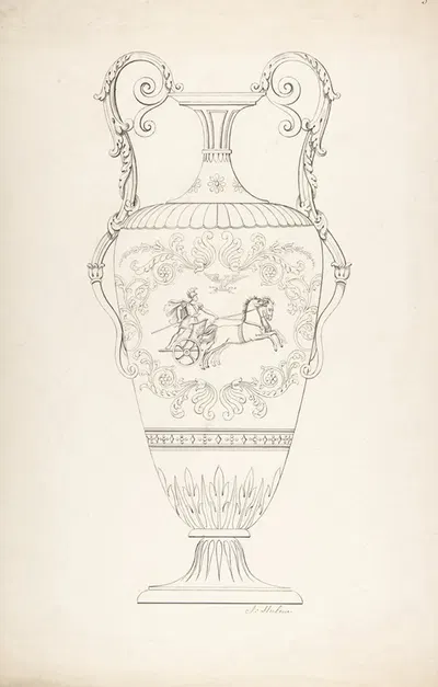 Design for a Vase by J. Hulme — digital art print download