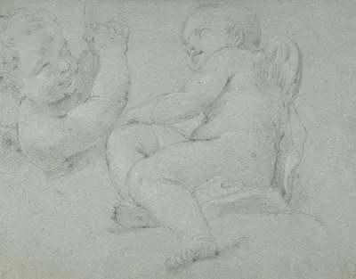 Two Putti by Jacopo Guarana, 1720–1808 — digital art print download