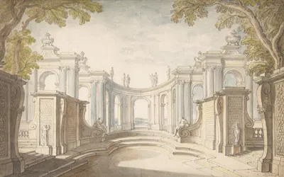 Study for a Stage Set by Жак де Лажу — digital art print download
