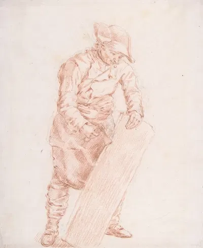 A Carpenter at Work by Ян Йозеф Хореманс Старший — digital art print download