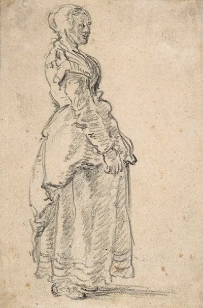 Standing Woman by Jan van Goyen — digital art print download