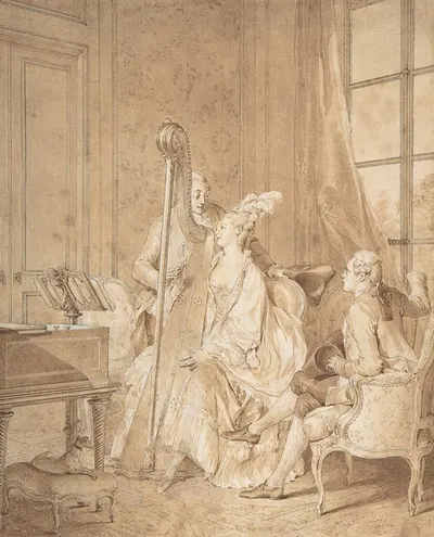 Perfect Harmony by Жан-Мишель Моро ле Жён, 1776 — digital art print download