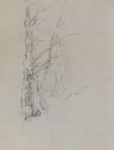 Dry Brook by Jervis McEntee, 1888 — digital art print download