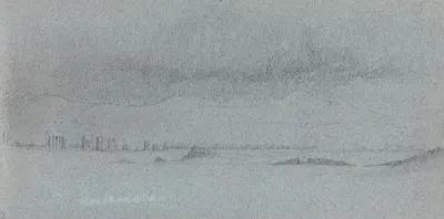 Sketchbook of Italian Landscape Subjects by Jervis McEntee, 1869 — digital art print download