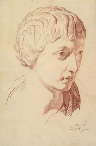 Idealized Head Looking Right, Copied after the Antique by Johann Evangelist Kastner, 1800 — digital art print download