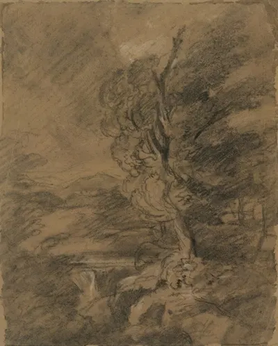 Stormy Landscape by Джон Хопнер, 1789 — digital art print download