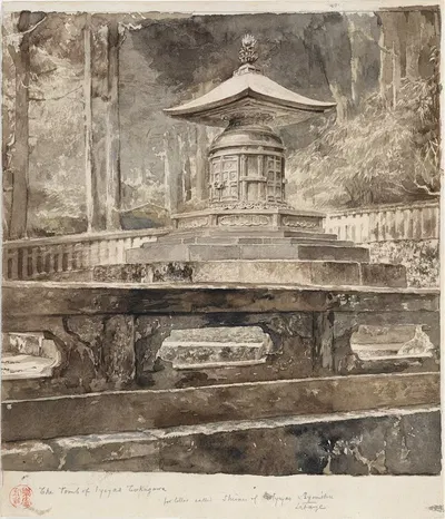The Tomb of Iyeyasu Tokugawa by Джон Ла Фардж, 1888 — digital art print download