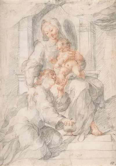 Madonna and Child with Mary Magdalen by Иосиф Хайнц Старший — digital art print download