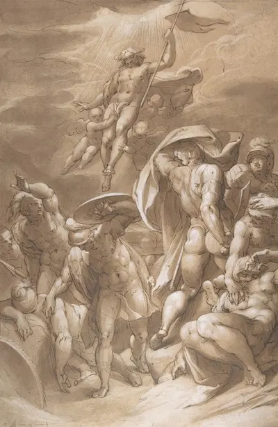 The Resurrection of Christ by Иосиф Хайнц Старший, 1585 — digital art print download