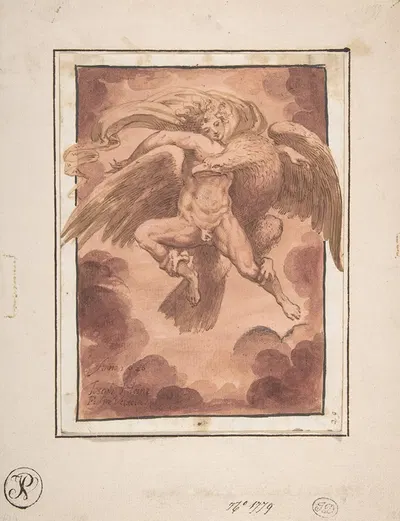 Jupiter and Ganymede by Иосиф Хайнц младший, 1626 — digital art print download