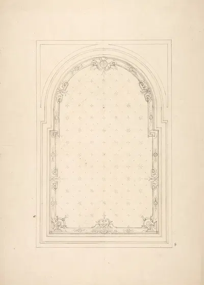 Design for a ceiling by Жюль-Эдмон-Шарль Лашаиз — digital art print download