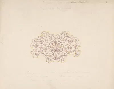 Design for Grand Salon, Ground Floor, Hôtel Candamo by Жюль-Эдмон-Шарль Лашаиз — digital art print download