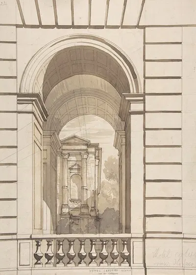 Design for Stable Arches, Hôtel Candamo by Жюль-Эдмон-Шарль Лашаиз — digital art print download