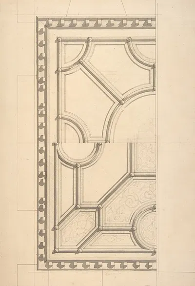 Two designs for a ceiling by Жюль-Эдмон-Шарль Лашаиз — digital art print download