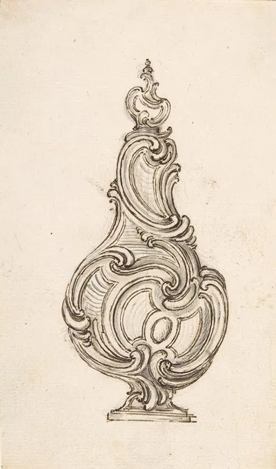 Design for a Flask by Juste Aurèle Meissonnier — digital art print download