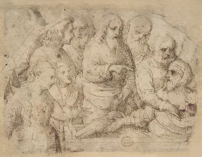 Raising of Lazarus by Лоренцо Лотто, 1480–1556 — digital art print download