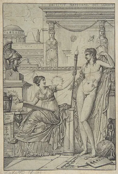 Design for an Allegorical Print by Луи Лафит — digital art print download