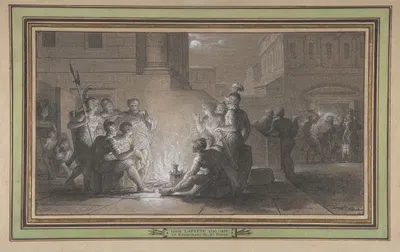 The Denial of Saint Peter by Луи Лафит, 1790 — digital art print download