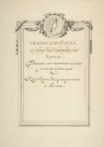Design for a Title Page by Луис Парет и Алькасар — digital art print download