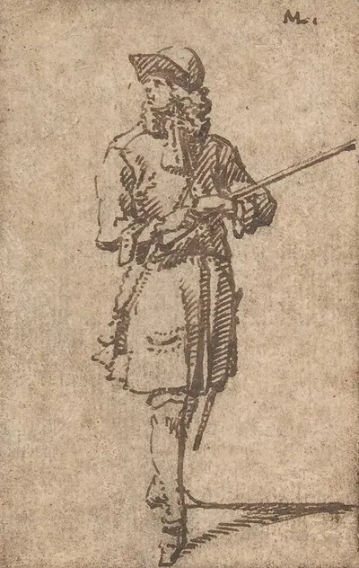 A Sportsman with a Gun by Марцеллус Ларун Старший, 1670–1702 — digital art print download