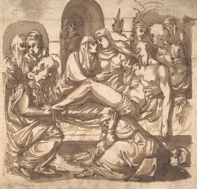 Entombment by Tommaso d'Antonio Manzuoli — digital art print download
