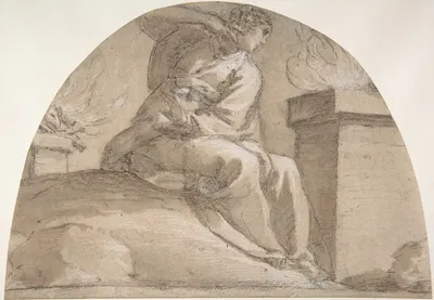 Seated Allegorical Female Figure by Pier Francesco Mazzucchelli, 1573–1626 — digital art print download