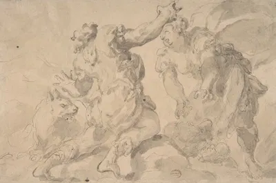 The Discovery of Romulus and Remus by Paolo Pagani, 1690–1700 — digital art print download