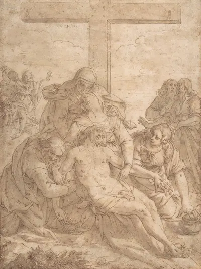 Descent from the Cross by Pasquale Ottino — digital art print download