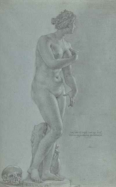 Venus de' Medici; view from the front by Петер ван Линт, 1640 — digital art print download