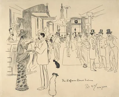 The Hoffman House Saloon, New York by Фил Мэй — digital art print download