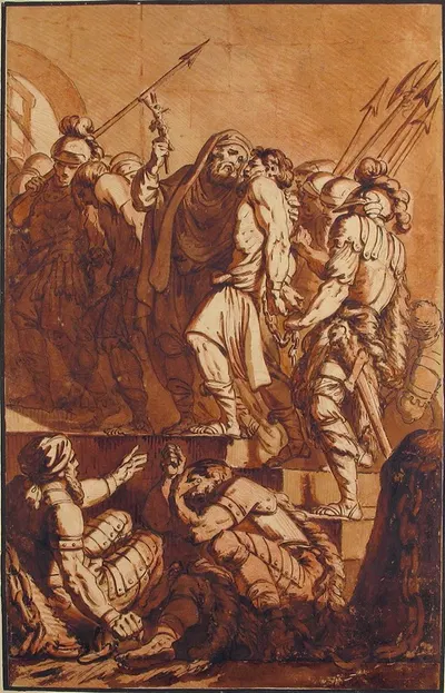 Prisoners Led Out of a Dungeon by Philippe Louis Parizeau — digital art print download