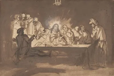 Last Supper late by Филипс Конинк — digital art print download
