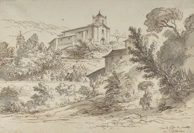 The Church of São Martinho in Sintra, Portugal by Пьер Лелю — digital art print download